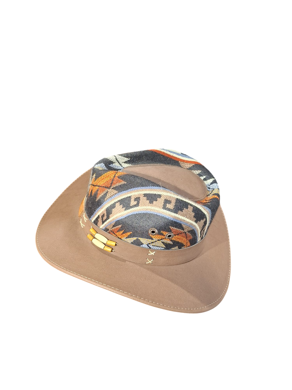 cowboy hat brown-black multi