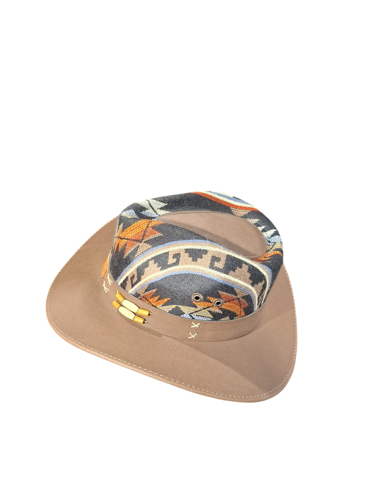 cowboy hat brown-black multi