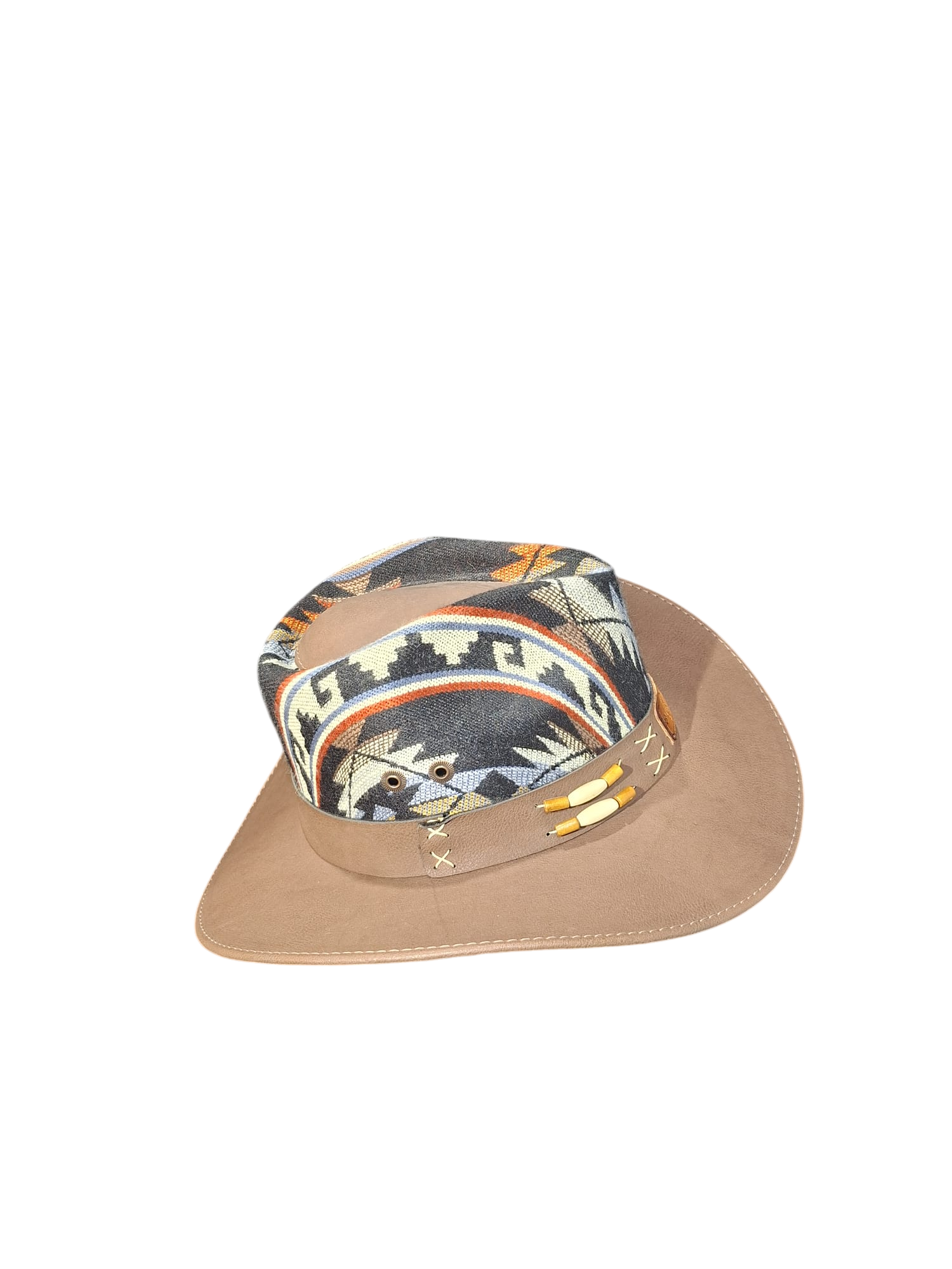 cowboy hat brown-black multi