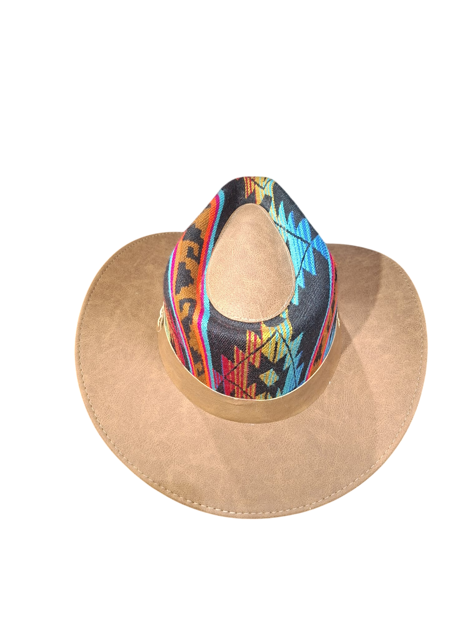 cowboy hat tan- rainbow