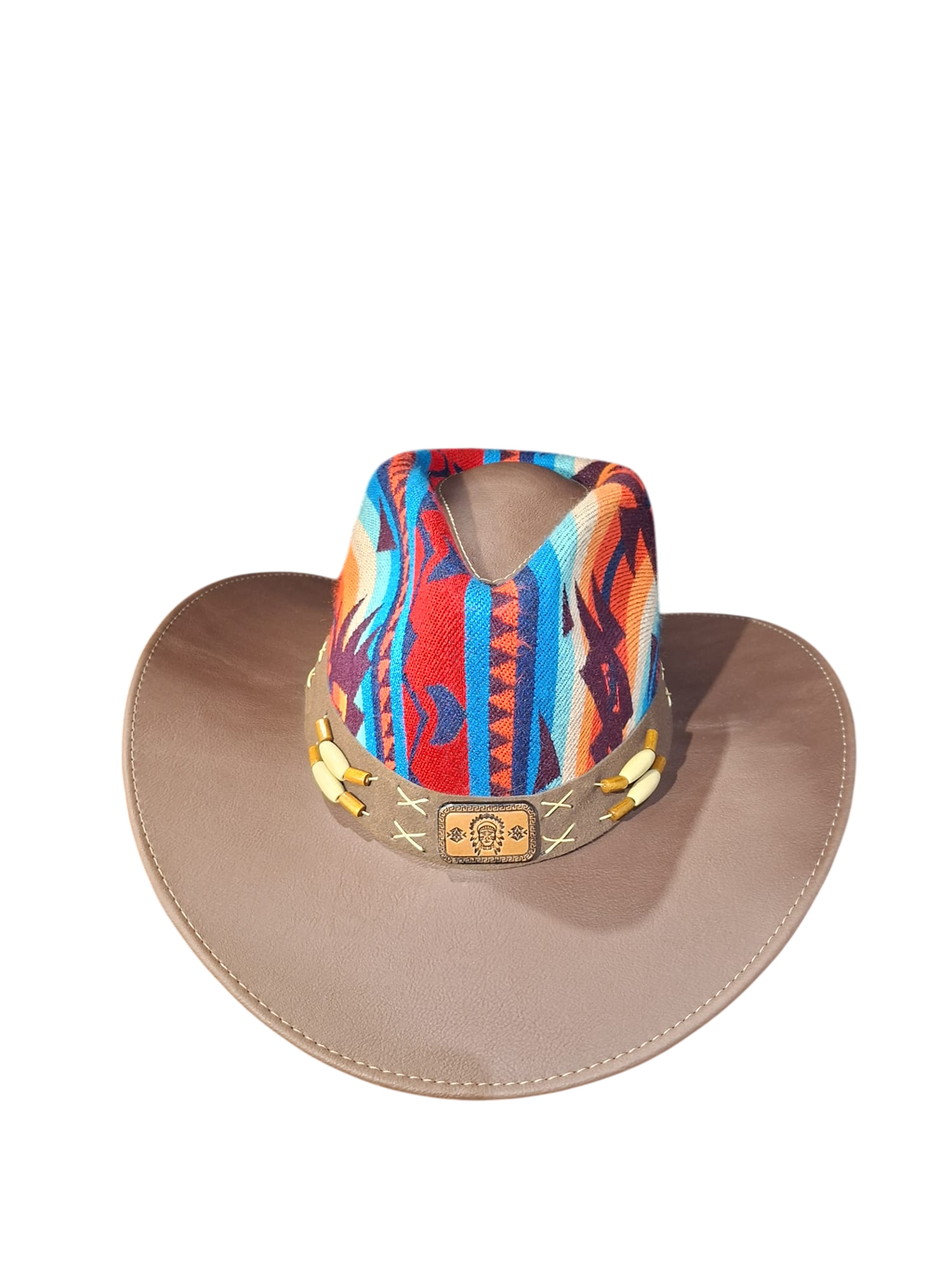 cowboy hat dark brown-blue