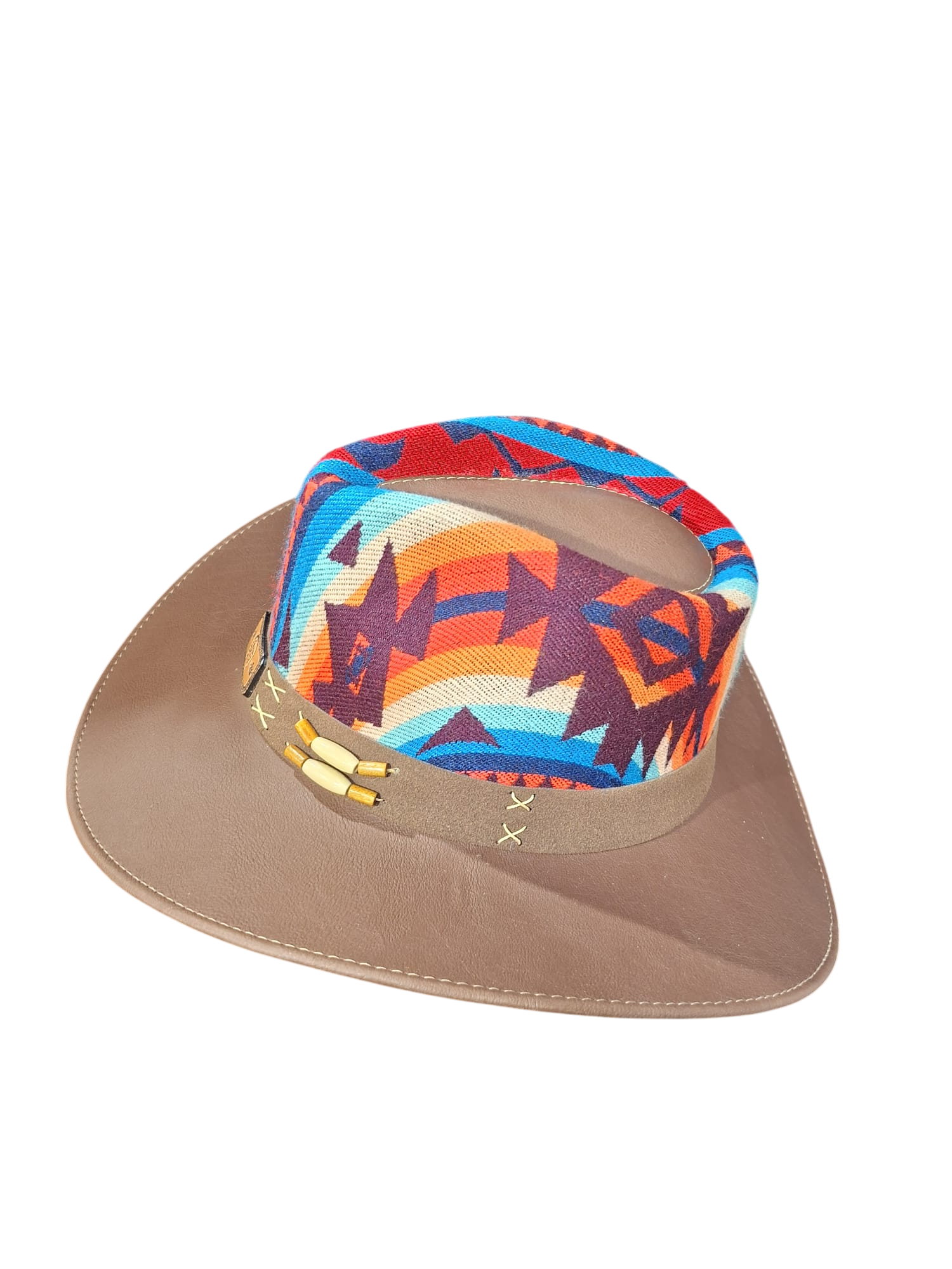 cowboy hat dark brown-blue