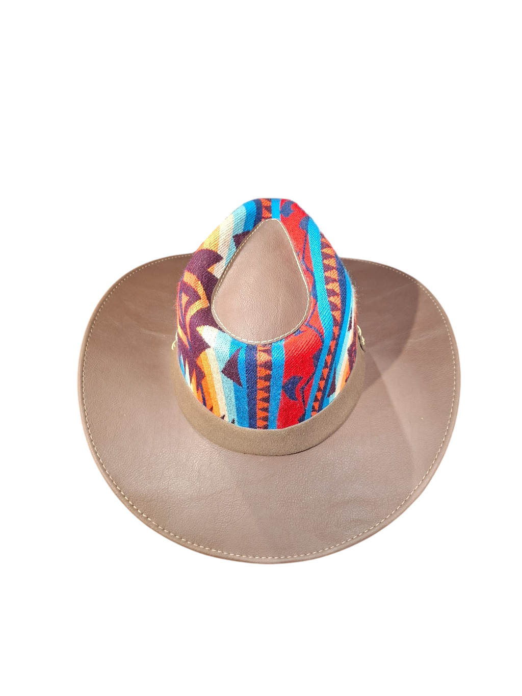 cowboy hat dark brown-blue