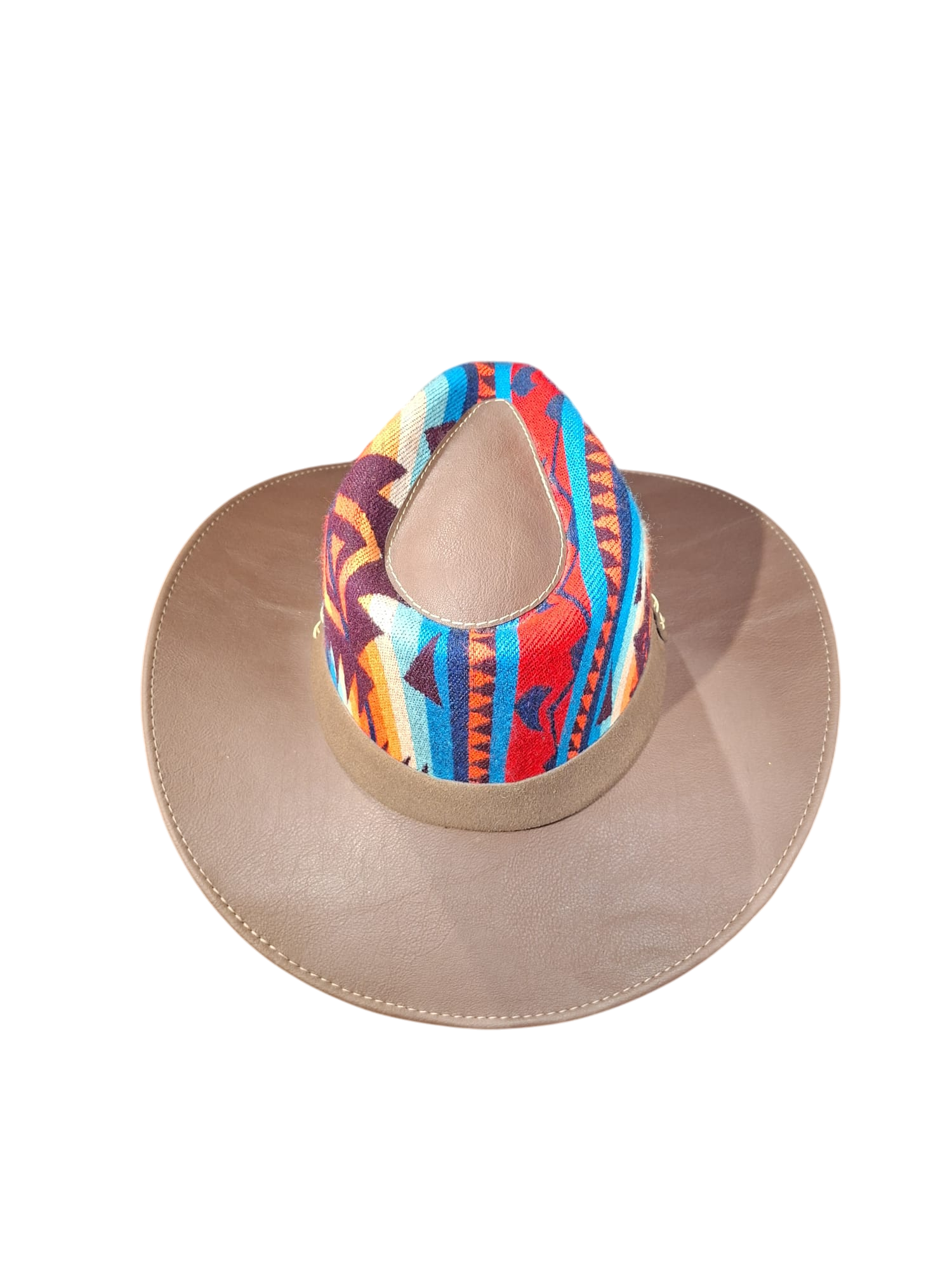 cowboy hat dark brown-blue