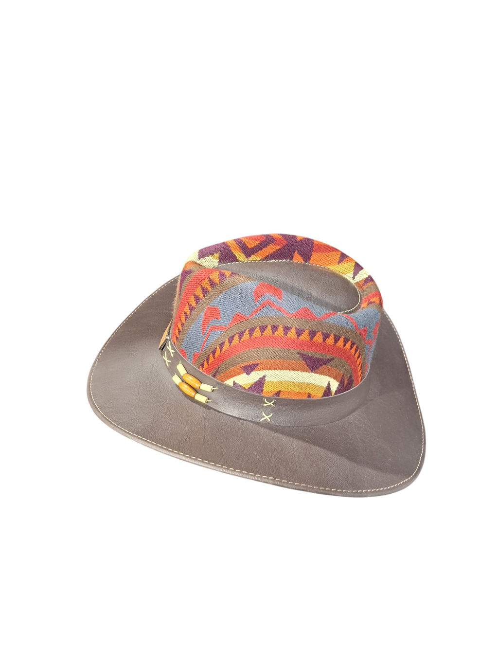cowboy hat dark brown-red