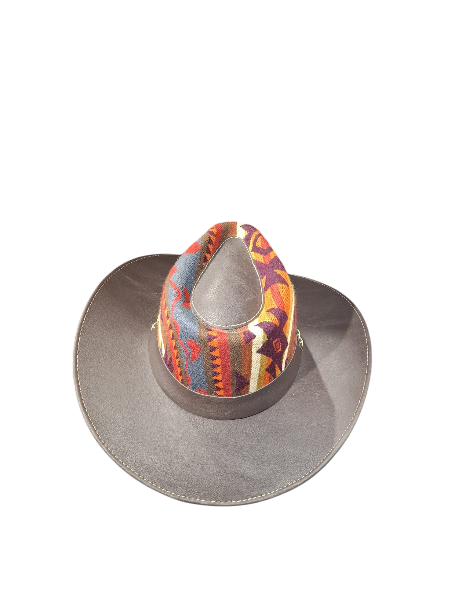 cowboy hat dark brown-red