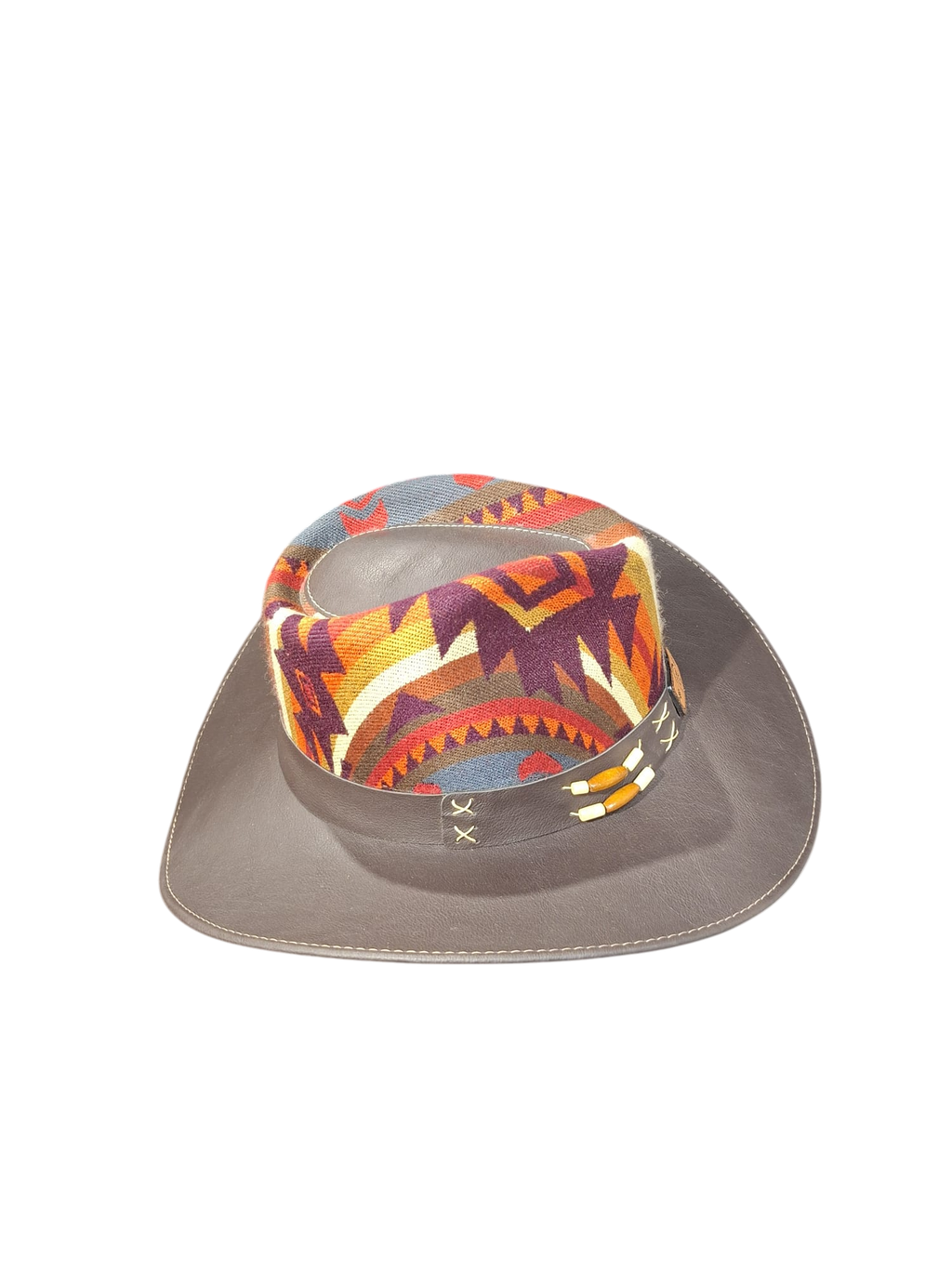 cowboy hat dark brown-red