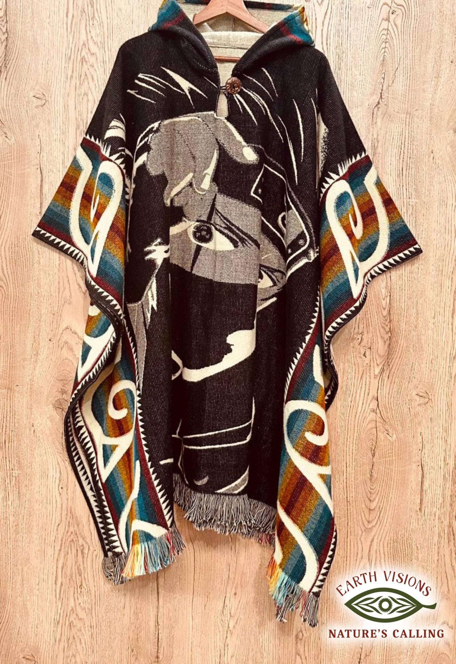 Alpaca Wool Poncho (Naruto)